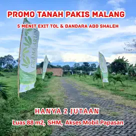 Tanah Dekat Jalan Utama Pakis Malang SHM