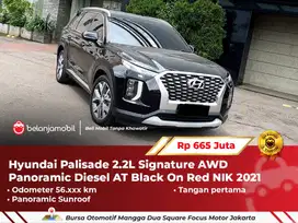 [ PANORAMIC ] Hyundai Palisade 2.2L Signature AWD AT Black 2021/2022