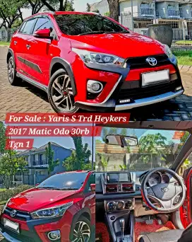 KM 30rb! Yaris S TRD Heykers 2017 Matic Like New