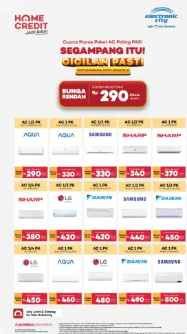 Promo Cicilan AC Murah Mulai Dari 200Rb Perbulan