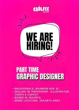 Part Time - Graphic Designer