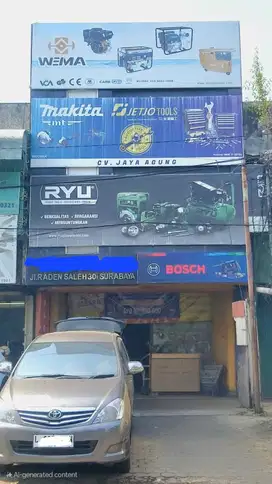 Dijual Bangunan Komersil Strategis Pusat Teknik Jl.Raden Saleh SBY