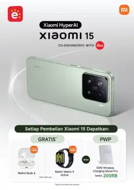 Promo Xiaomi 15 12/512 Free Gift Watch dan Buds Xiaomi