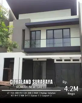 Dijual Rumah New Gress woodland, Citraland ️nomer rumah  Hokky