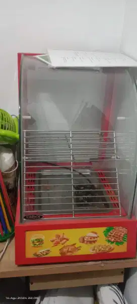 Etalase penghangat ayam kentaki