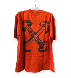 Kaos tshirt preloved bal orange 77x60 off white