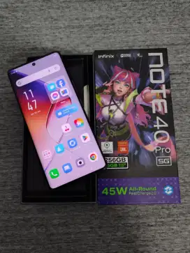 Infinix Note 40 Pro 8/256 5G Mulus Fullset Murah