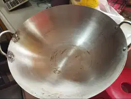 WAJAN STAINLESS STEEL Uk. 40 cm Bekas Jualan Tahu Crispy