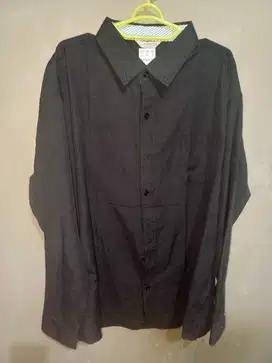 Kemeja Hitam Lengan Panjang Tag CAMETA Made In Korea Mulus Pisan 500