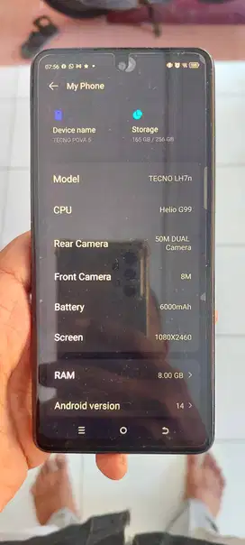 Jual Tecno Pova 5 (bukan 5 pro)