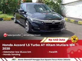 [ LOW KM 35RB ] Honda Accord 1.5 Turbo Sensing Facelift AT 2020/2021
