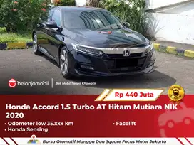 [ LOW KM 35RB ] Honda Accord 1.5 Turbo Sensing Facelift AT 2020/2021