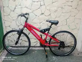 Jual cepat sepeda gunung wim cyele UK 26 gigi 3x6 speed minus gigi