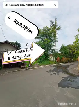 Tanah diJual Jalan Kaliurang km9 dkt Perum Merapi View