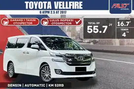 TOYOTA VELLFIRE G ATPM 2017 2.5 AT PILOT SEAT SUNROOF LOW KM.52RB #F3S