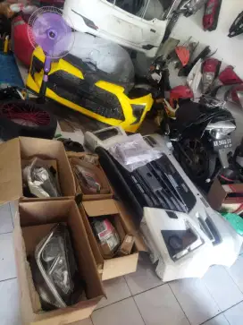 Sparepart upgrade agya ayla lampu bemper bumper bodykit