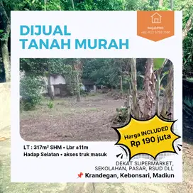 Tanah MURAH DEKAT PEREMPATAN BULUH KRANDEGAN