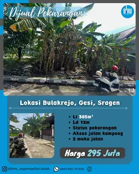 Tanah Pekarangan Di Sragen