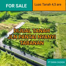 TANAH JL PANTAI NYANYI TABANAN 4,5 are