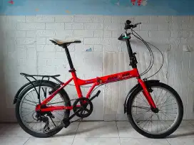 Sepeda Lipat Aleoca UK 20 Inch 6 Speed Siap Pakai