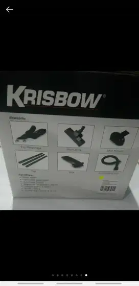 KRISBOW DRY VACUUM CLEANER TURBO BLACK