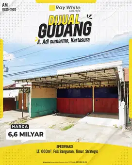 Dijual Gudang Siap Pakai Di Kawasan Industri Kartasura