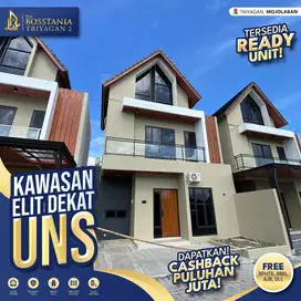 Hunian Elegan 2 Lantai di Triyagan, Akses Jalan Lebar 7 Meter