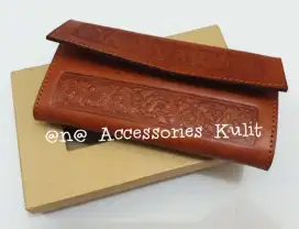 Dompet Wanita Lipat Panjang Kulit Sapi Asli