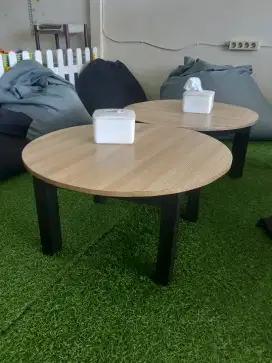 Meja Kayu Bundar untuk Lesehan