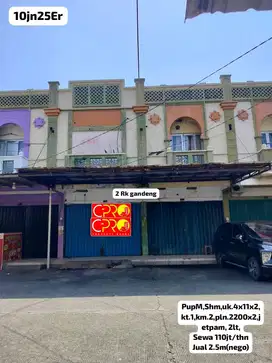 RUKO GANDENG DI PUSAT USAHA PONDOK UNGU MARAKASH AKSES JALAN RAMAI