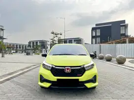 (KM 11 RIBU) Honda Brio RS CVT Facelift Kuning 2023 LIKE NEW