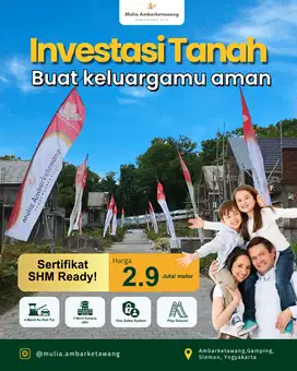 Rumah di Sleman Dekat Spbu Ambarketawang  Siap Bangun
