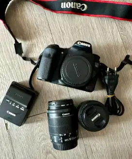 Canon Eos 70d second, bonus lensa tambahan dan tas