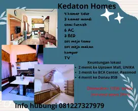 Dikontraksewakan Hunian 2LT Cluster Kedaton BSB City Full Furnish