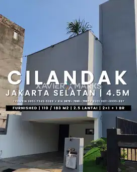 MODERN MINIMALIS 2.5 LANTAI FURNISHED CILANDAK JAKARTA SELATAN