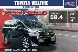 TOYOTA VELLFIRE G ATPM 2019 2.5 PILOT SEAT SUNROOF KM.82RB#F5ST