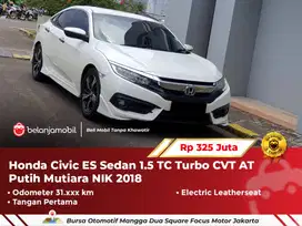 [ LOW KM ] Honda Civic ES Sedan 1.5 Turbo CVT AT Putih 2018/2019
