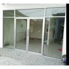Partisi kaca sekat ruangan Aluminium termurah