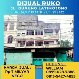 JUAL RUKO JL LATIMOJONG MAKASSAR