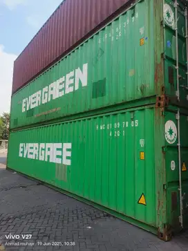 Jual cepat kontainer 40’ standart evergreen murah