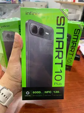 NEW INFINIX SMART 10 PLUS 8+8 / 128Gb segel box