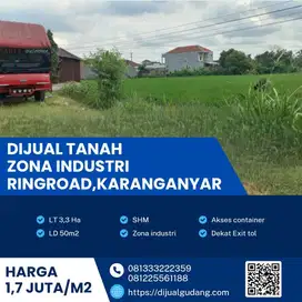 Lahan Ringroad Karanganyar luas 33000m