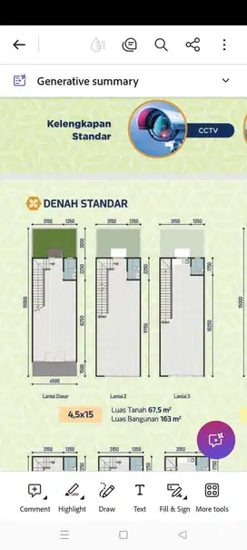 DISEWAKAN RUKO HAMPTON AVENUE 2 PALING MURAH 160 JUTA SIAP HUNI!