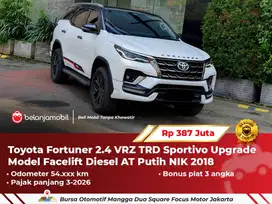 [ GARANSI 1TH ] Toyota Fortuner 2.4 VRZ TRD Sportivo Diesel 2018/2019