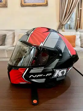 KYT NFR XAVI FORES 2021 MATT BLACK RED NO MINUS LIKE NEW BONUS 1 VISOR
