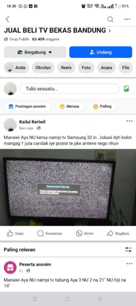 Samsung 32 inch analog