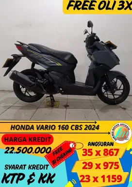 HONDA VARIO 160 CBS 2024 BISA CASH DAN KREDIT