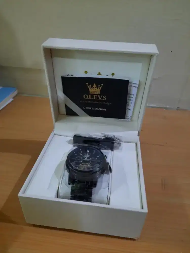 OLEVS Jam Tangan Automatic Pria Anti Air Original Tahan Air