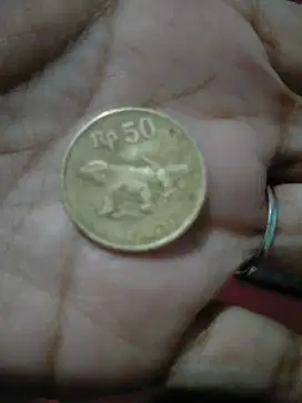 DIJUAL UANG KOIN KUNO 50 RUPIAH TAHUN 1991
