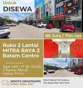 Ruko 2 Lantai Siap Pakai MITRA RAYA 2 Batam Centre